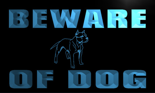 Beware of Dog Neon Light Sign